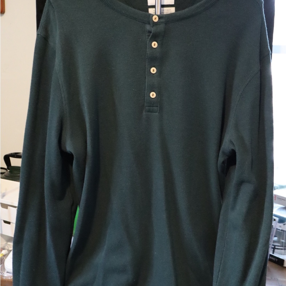 Goodfellow & Co Green Henley Shirt